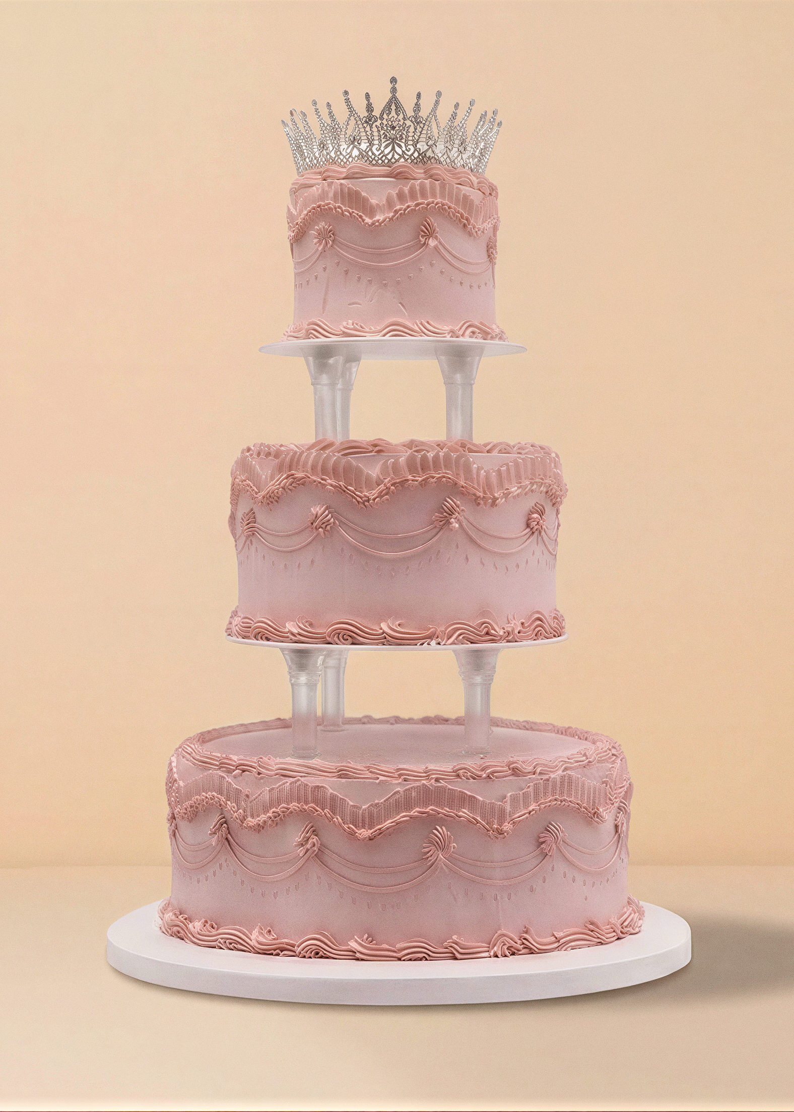 Pink Vintage Lambeth Cake